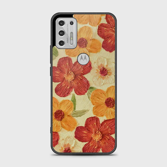 Motorola Moto G Stylus 2021 Cover - Floral Series - Design 6 - Red & Orange - HQ Premium Shine Durable Shatterproof Case