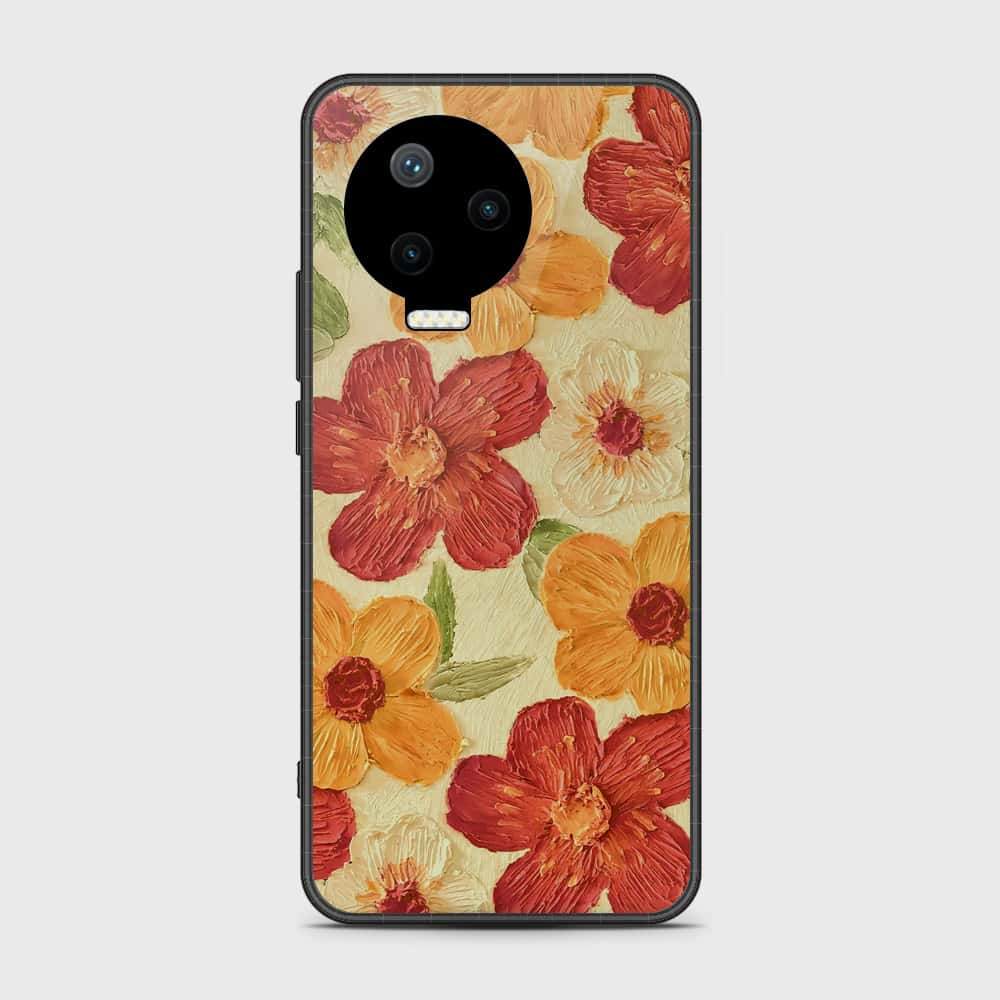 Infinix Note 12 Pro Cover - Floral Series - Design 6 - Red & Orange - HQ Premium Shine Durable Shatterproof Case