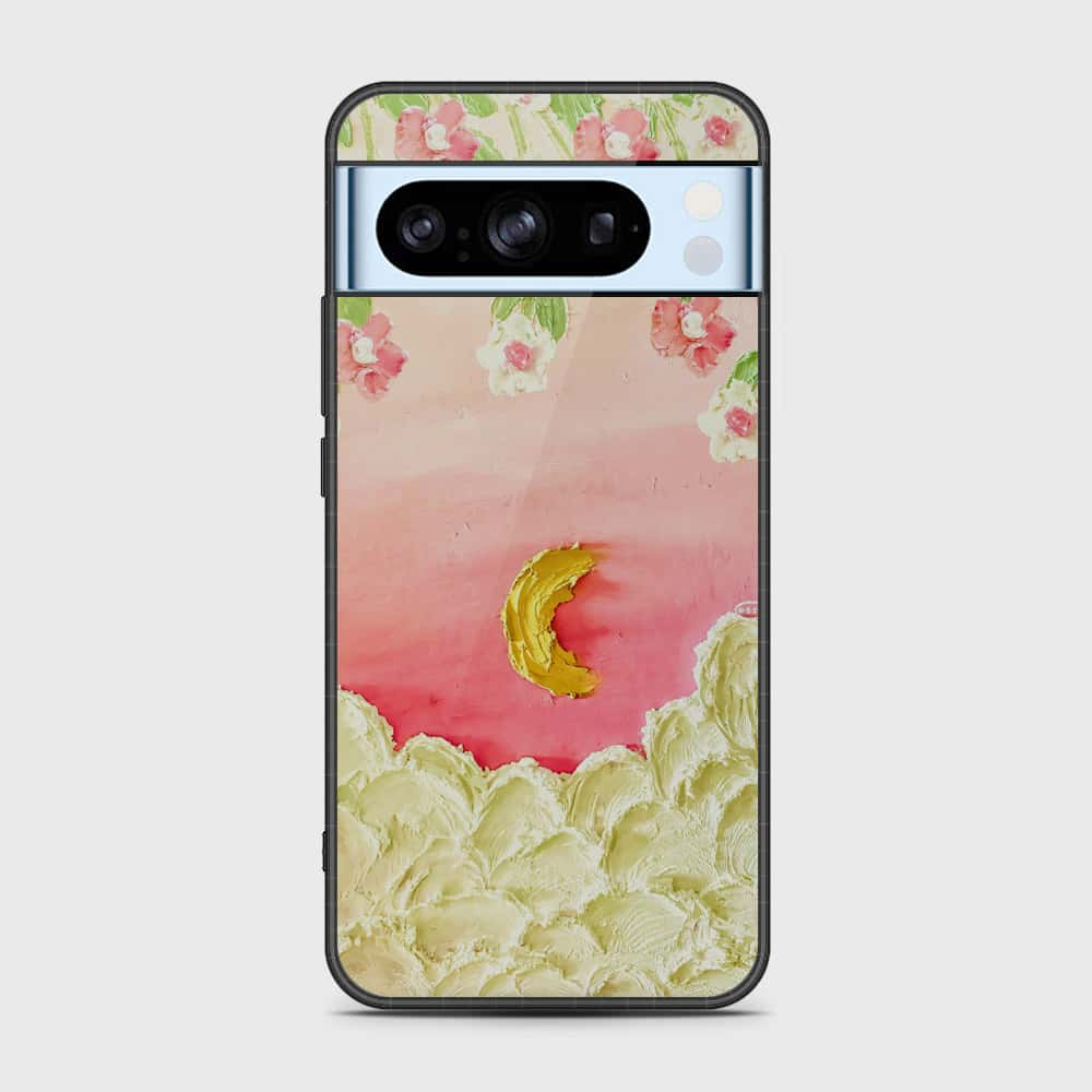 Google Pixel 8 Pro Cover - Floral Series - Design 7 - Pink & Yellow - HQ Premium Shine Durable Shatterproof Case