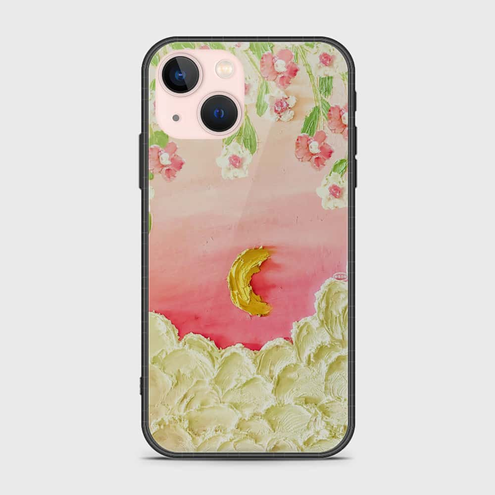 iPhone 14 Plus Cover - Floral Series - Design 7 - Pink & Yellow - HQ Premium Shine Durable Shatterproof Case