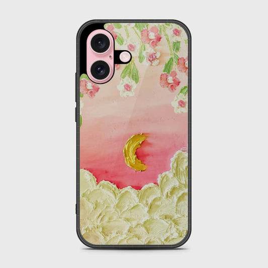 iPhone 16 Cover - Floral Series - Design 7 - Pink & Yellow - HQ Premium Shine Durable Shatterproof Case