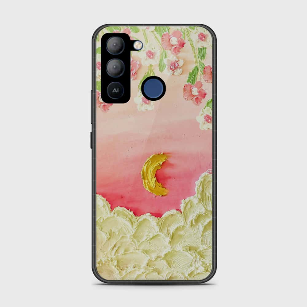 Tecno Pop 5 LTE Cover - Floral Series - Design 7 - Pink & Yellow - HQ Premium Shine Durable Shatterproof Case