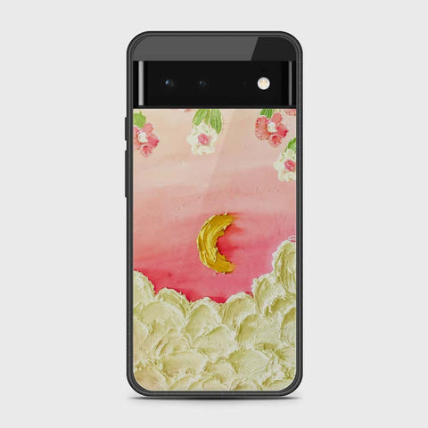 Google Pixel 6 Cover - Floral Series - Design 7 - Pink & Yellow - HQ Premium Shine Durable Shatterproof Case