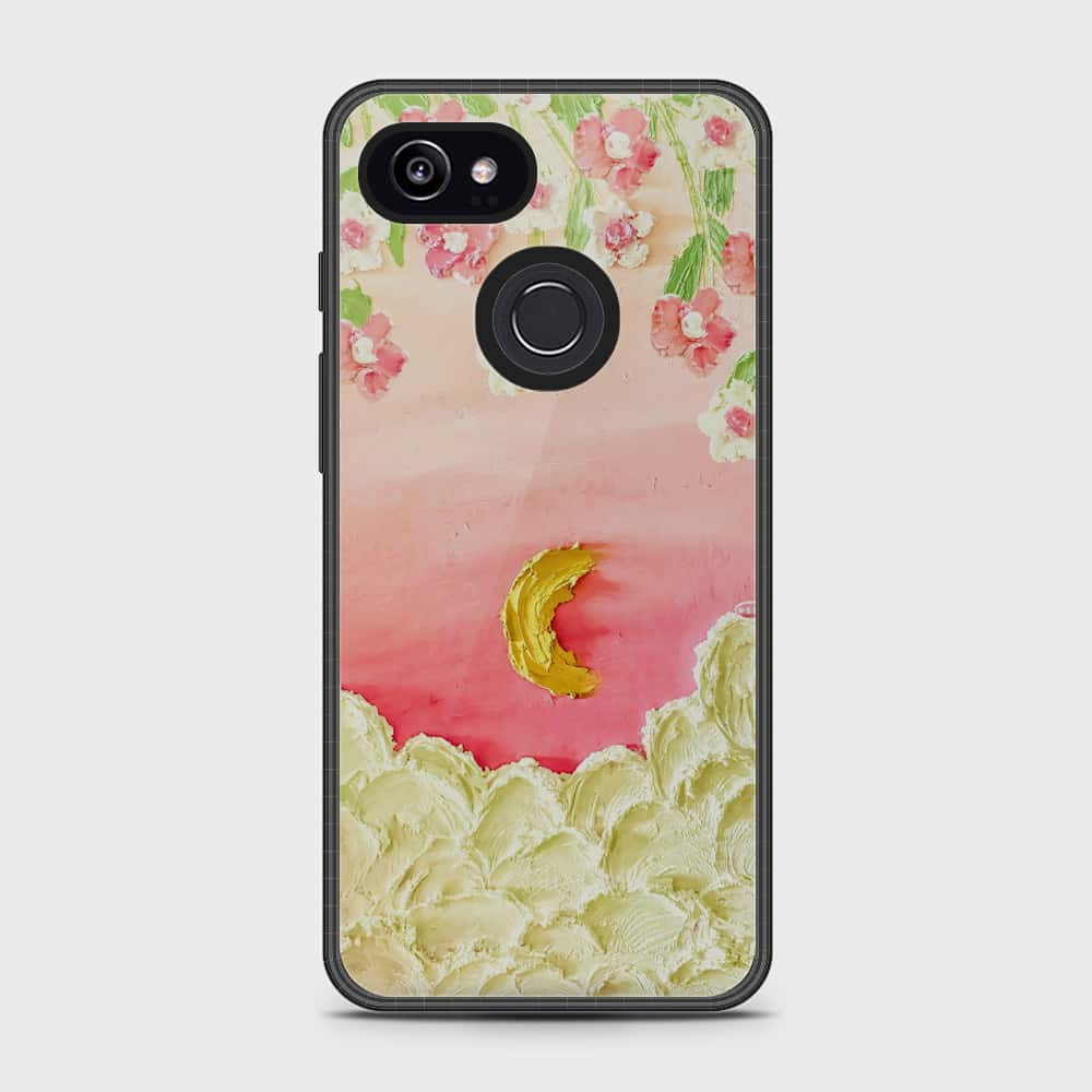 Google Pixel 3 Cover - Floral Series - Design 7 - Pink & Yellow - HQ Premium Shine Durable Shatterproof Case