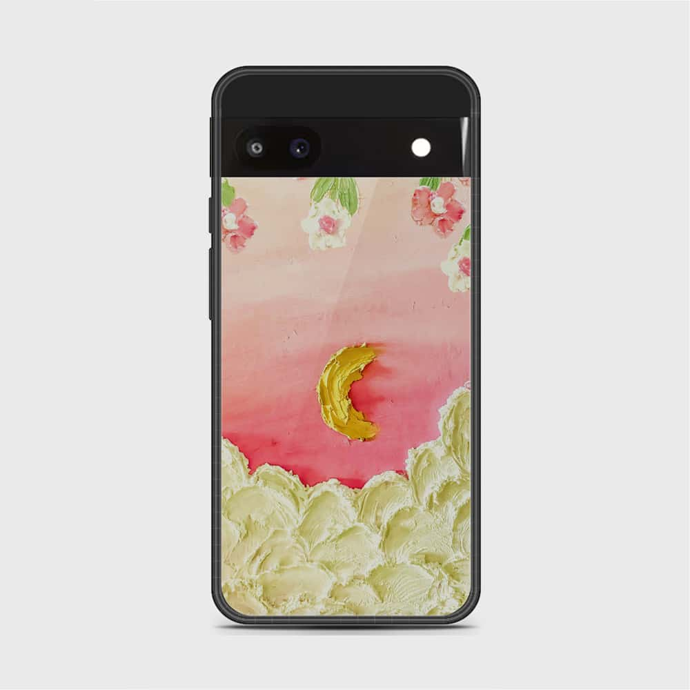 Google Pixel 6a Cover - Floral Series - Design 7 - Pink & Yellow - HQ Premium Shine Durable Shatterproof Case