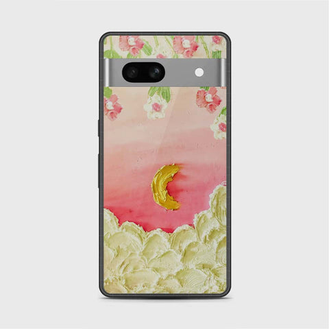 Google Pixel 7a Cover - Floral Series - Design 7 - Pink & Yellow - HQ Premium Shine Durable Shatterproof Case