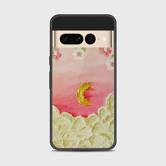 Google Pixel 7 Pro Cover - Floral Series - Design 7 - Pink & Yellow - HQ Premium Shine Durable Shatterproof Case