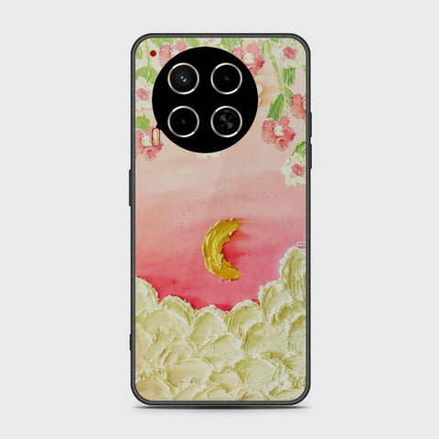 Tecno Camon 30 Cover - Floral Series - Design 7 - Pink & Yellow - HQ Premium Shine Durable Shatterproof Case