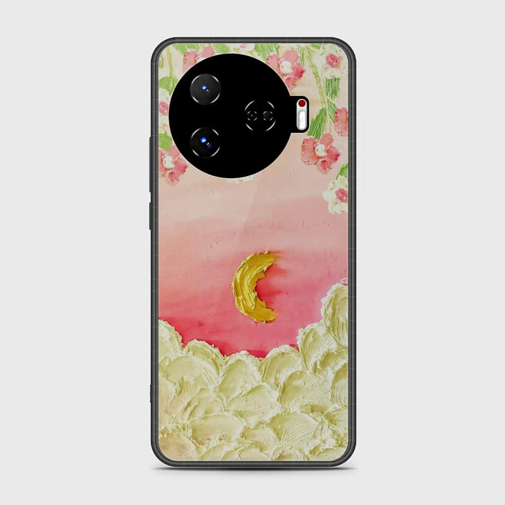 Tecno Camon 30 Pro 5G Cover - Floral Series - Design 7 - Pink & Yellow - HQ Premium Shine Durable Shatterproof Case