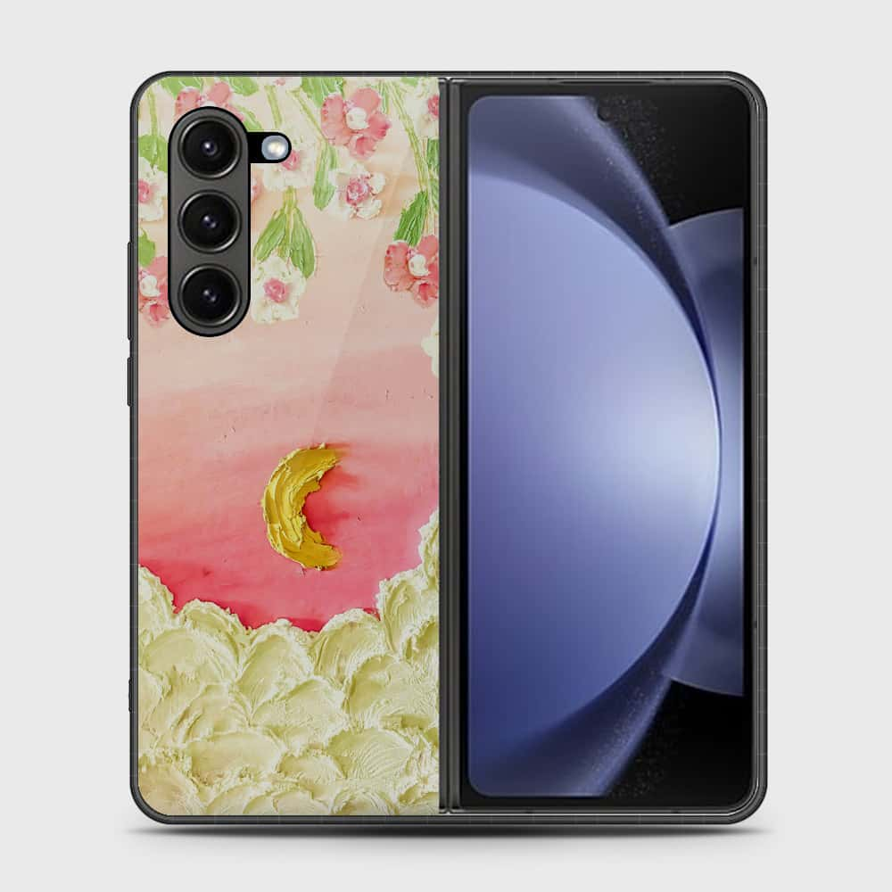 Samsung Galaxy Z Fold 6 5G Cover - Floral Series - Design 7 - Pink & Yellow - HQ Premium Shine Durable Shatterproof Case