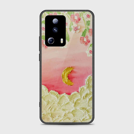 Xiaomi 13 Lite Cover - Floral Series - Design 7 - Pink & Yellow - HQ Premium Shine Durable Shatterproof Case