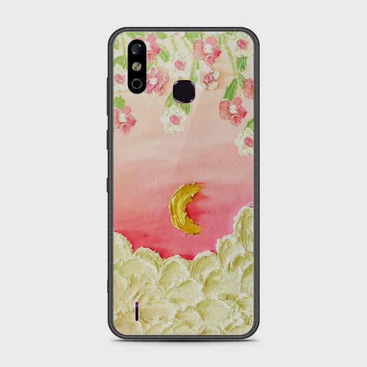 Infinix Smart 4 Cover - Floral Series - Design 7 - Pink & Yellow - HQ Premium Shine Durable Shatterproof Case