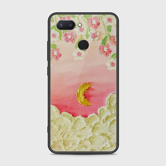 Xiaomi Mi 8 Lite Cover - Floral Series - Design 7 - Pink & Yellow - HQ Premium Shine Durable Shatterproof Case