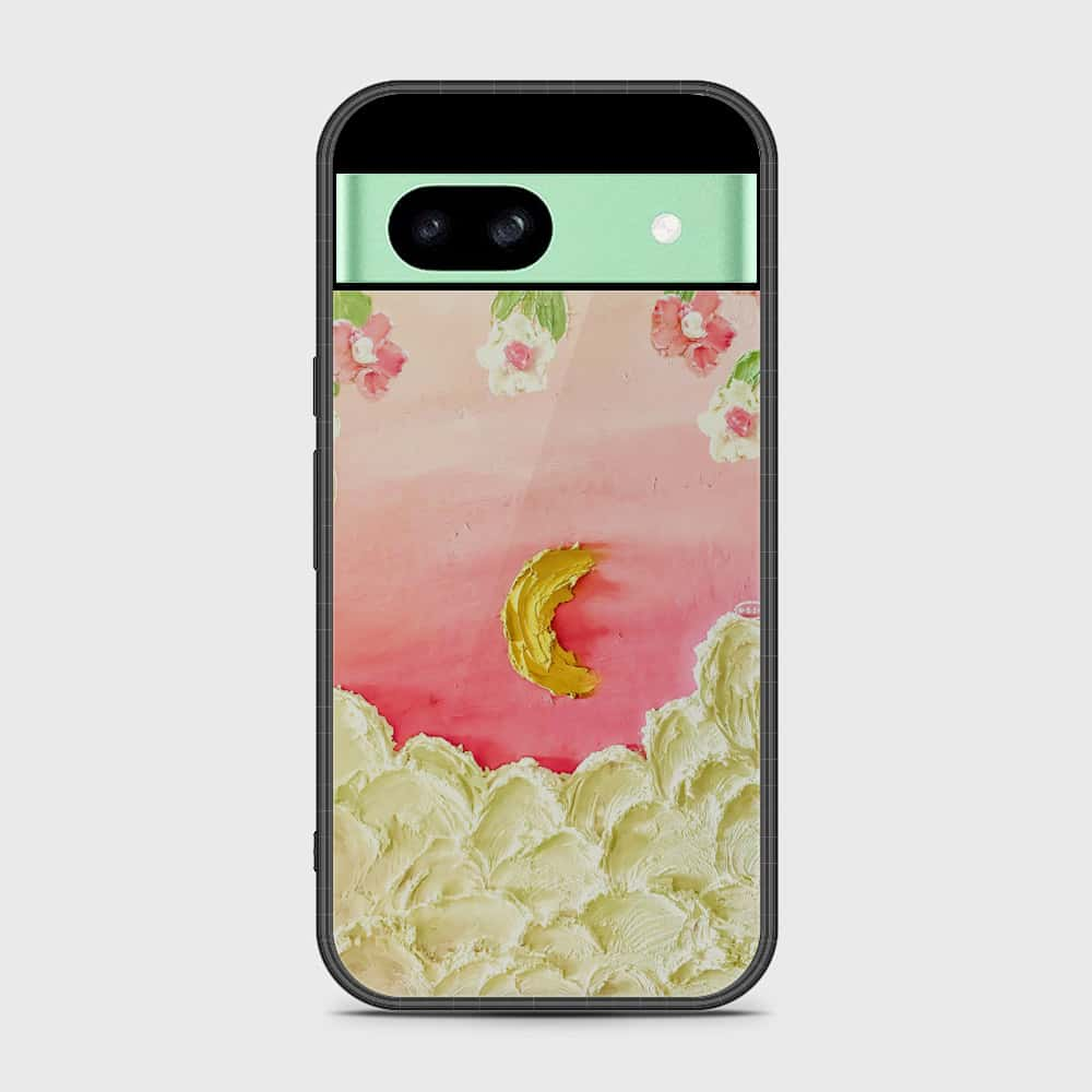 Google Pixel 8a Cover - Floral Series - Design 7 - Pink & Yellow - HQ Premium Shine Durable Shatterproof Case