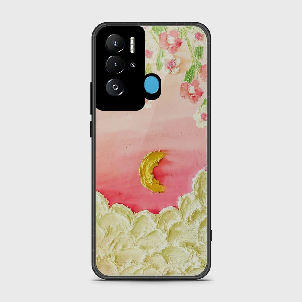 Tecno Pova Neo Cover - Floral Series - Design 7 - Pink & Yellow - HQ Premium Shine Durable Shatterproof Case