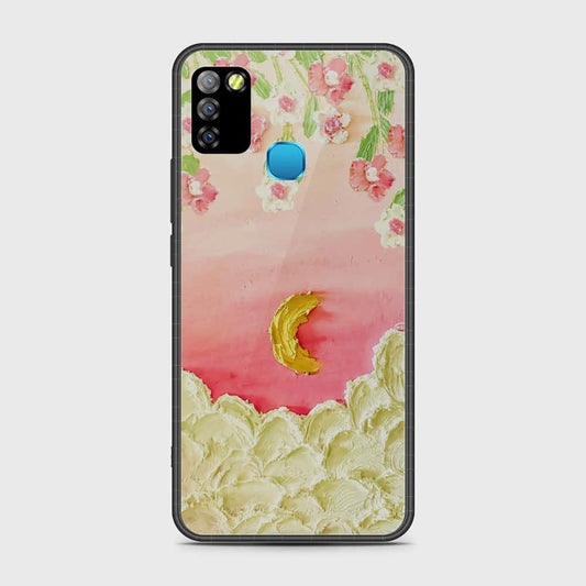 Infinix Smart 5 Cover - Floral Series - Design 7 - Pink & Yellow - HQ Premium Shine Durable Shatterproof Case