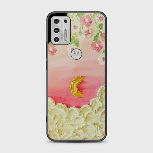 Motorola Moto G Stylus 2021 Cover - Floral Series - Design 7 - Pink & Yellow - HQ Premium Shine Durable Shatterproof Case