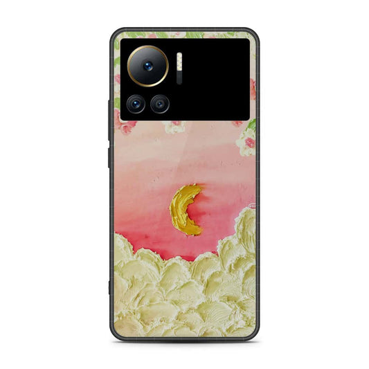 Infinix Note 12 VIP Cover - Floral Series - Design 7 - Pink & Yellow - HQ Premium Shine Durable Shatterproof Case