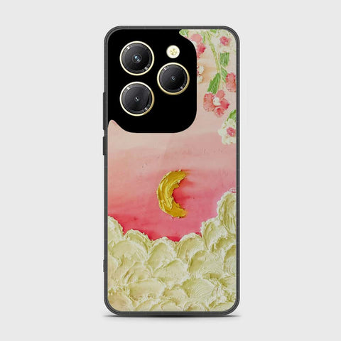 Infinix Hot 40 Pro Cover - Floral Series - Design 7 - Pink & Yellow - HQ Premium Shine Durable Shatterproof Case