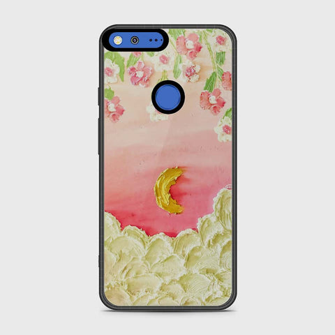 Google Pixel XL Cover - Floral Series - Design 7 - Pink & Yellow - HQ Premium Shine Durable Shatterproof Case