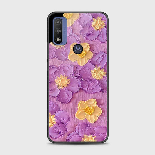 Motorola G Pure 2021 Cover - Floral Series - Design 8 - Purple & Yellow - HQ Premium Shine Durable Shatterproof Case