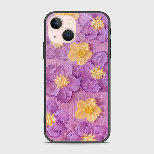 iPhone 14 Plus Cover - Floral Series - Design 8 - Purple & Yellow - HQ Premium Shine Durable Shatterproof Case