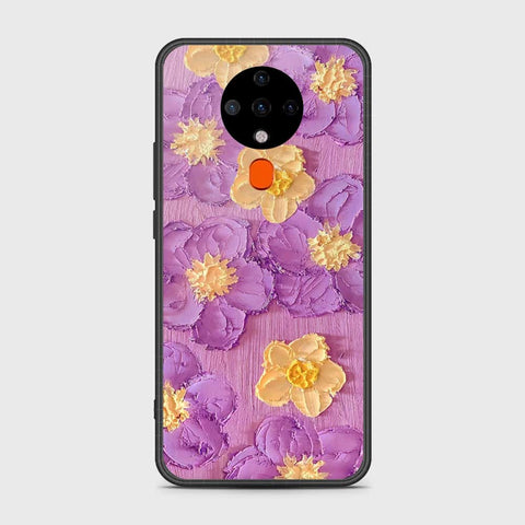 Tecno Spark 6 Cover - Floral Series - Design 8 - Purple & Yellow - HQ Premium Shine Durable Shatterproof Case