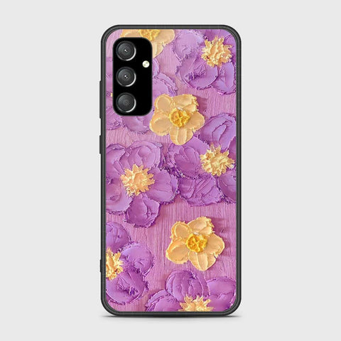 Samsung Galaxy A14 5G Cover - Floral Series - Design 8 - Purple & Yellow - HQ Premium Shine Durable Shatterproof Case