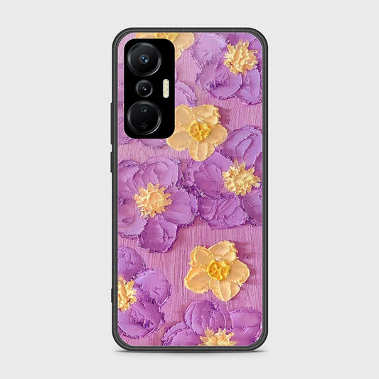 Infinix Hot 20s Cover - Floral Series - Design 8 - Purple & Yellow - HQ Premium Shine Durable Shatterproof Case