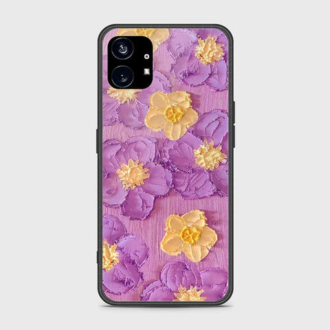 Nothing Phone 1 Cover - Floral Series - Design 8 - Purple & Yellow - HQ Premium Shine Durable Shatterproof Case