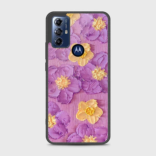 Motorola Moto G Play 2023 Cover - Floral Series - Design 8 - Purple & Yellow - HQ Premium Shine Durable Shatterproof Case