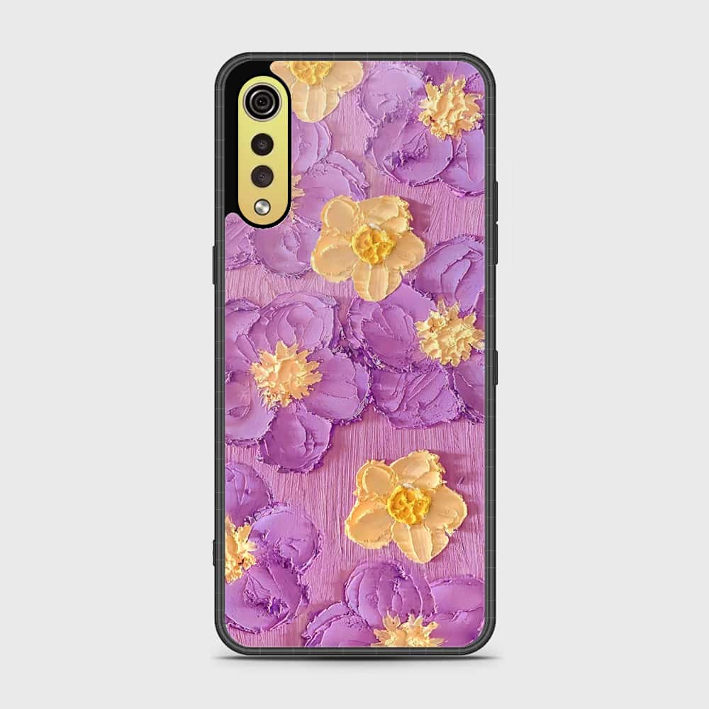 LG G9 Cover - Floral Series - Design 8 - Purple & Yellow - HQ Premium Shine Durable Shatterproof Case