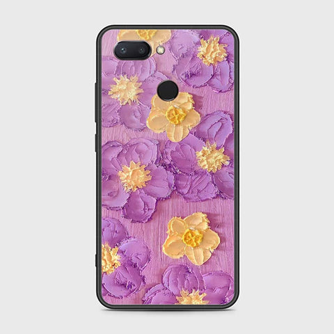 Xiaomi Mi 8 Lite Cover - Floral Series - Design 8 - Purple & Yellow - HQ Premium Shine Durable Shatterproof Case