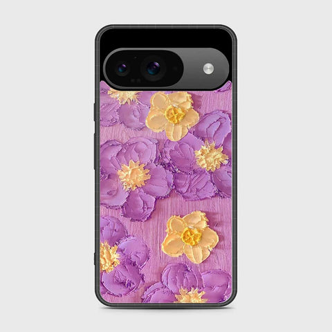 Google Pixel 9 Cover - Floral Series - Design 8 - Purple & Yellow - HQ Premium Shine Durable Shatterproof Case