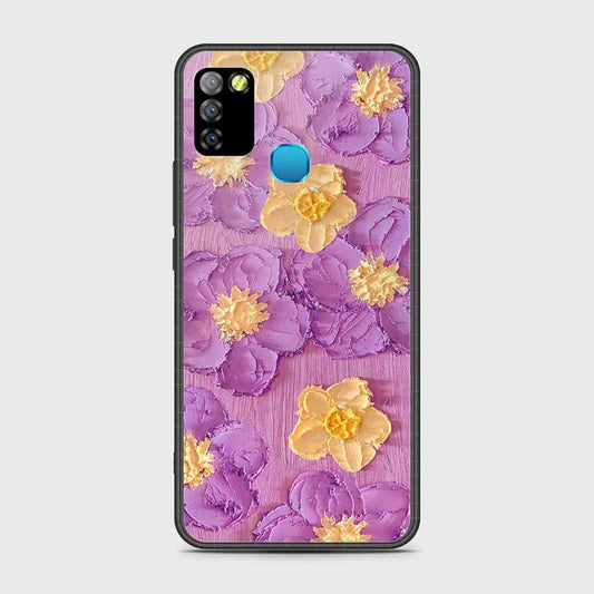 Infinix Smart 5 Cover - Floral Series - Design 8 - Purple & Yellow - HQ Premium Shine Durable Shatterproof Case