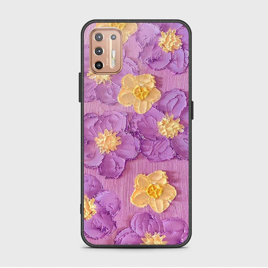 Motorola Moto G9 Plus Cover - Floral Series - Design 8 - Purple & Yellow - HQ Premium Shine Durable Shatterproof Case