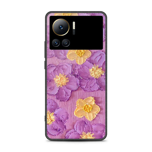 Infinix Note 12 VIP Cover - Floral Series - Design 8 - Purple & Yellow - HQ Premium Shine Durable Shatterproof Case