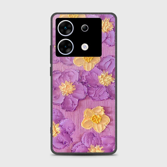 Infinix Zero 30 5G Cover - Floral Series - Design 8 - Purple & Yellow - HQ Premium Shine Durable Shatterproof Case