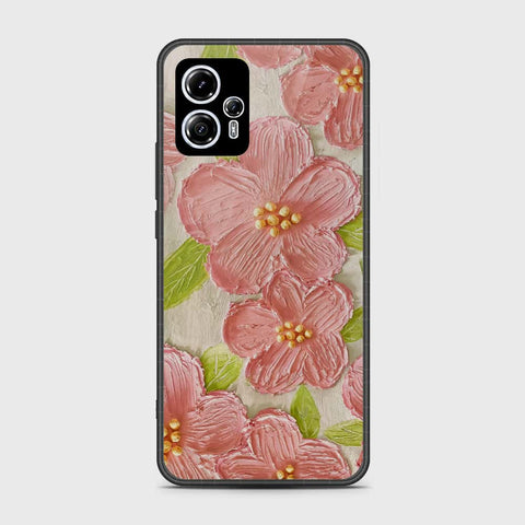 Motorola Moto G13 Cover - Floral Series - Design 9 - Pink & Green - HQ Premium Shine Durable Shatterproof Case