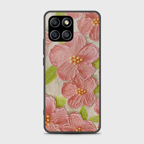 Honor X6 Cover - Floral Series - Design 9 - Pink & Green - HQ Premium Shine Durable Shatterproof Case