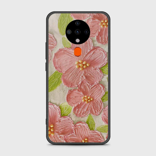 Tecno Spark 6 Cover - Floral Series - Design 9 - Pink & Green - HQ Premium Shine Durable Shatterproof Case