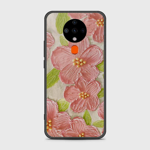 Tecno Spark 6 Cover - Floral Series - Design 9 - Pink & Green - HQ Premium Shine Durable Shatterproof Case