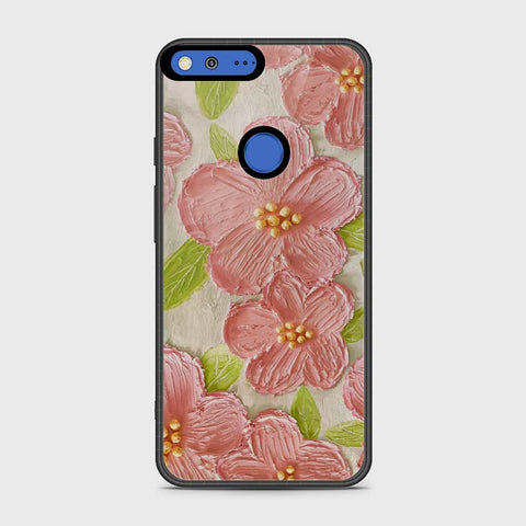 Google Pixel Cover - Floral Series - Design 9 - Pink & Green - HQ Premium Shine Durable Shatterproof Case