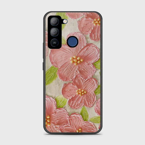 Tecno Pop 5 LTE Cover - Floral Series - Design 9 - Pink & Green - HQ Premium Shine Durable Shatterproof Case