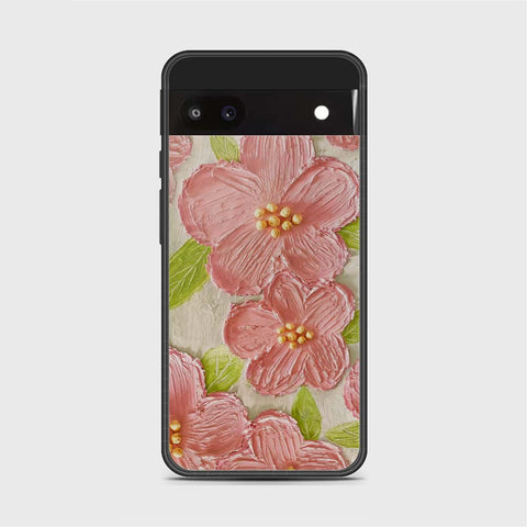 Google Pixel 6a Cover - Floral Series - Design 9 - Pink & Green - HQ Premium Shine Durable Shatterproof Case