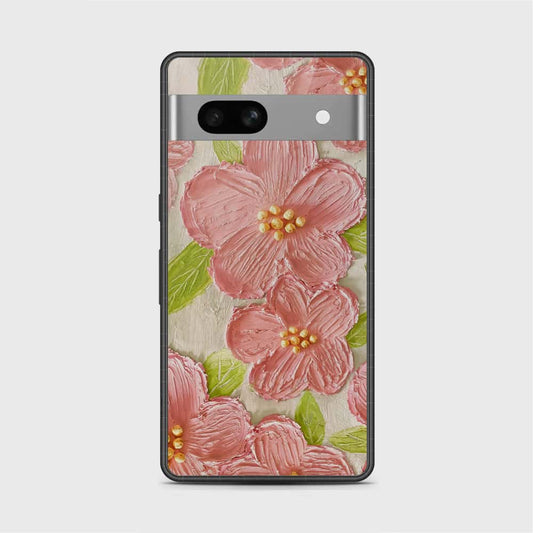 Google Pixel 7a Cover - Floral Series - Design 9 - Pink & Green - HQ Premium Shine Durable Shatterproof Case