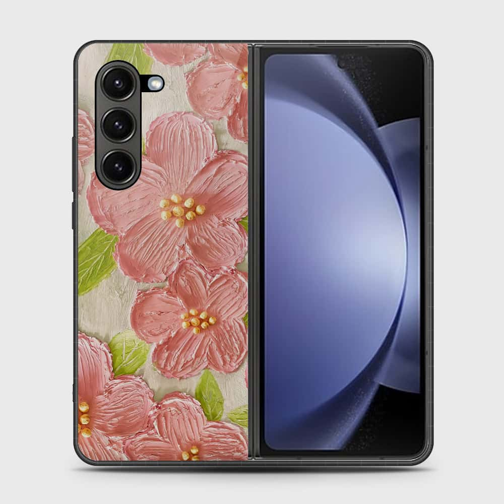 Samsung Galaxy Z Fold 6 5G Cover - Floral Series - Design 9 - Pink & Green - HQ Premium Shine Durable Shatterproof Case