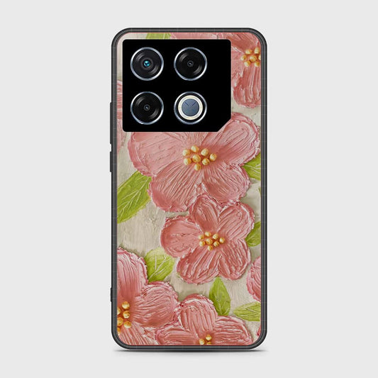 Infinix GT 20 Pro Cover - Floral Series - Design 9 - Pink & Green - HQ Premium Shine Durable Shatterproof Case