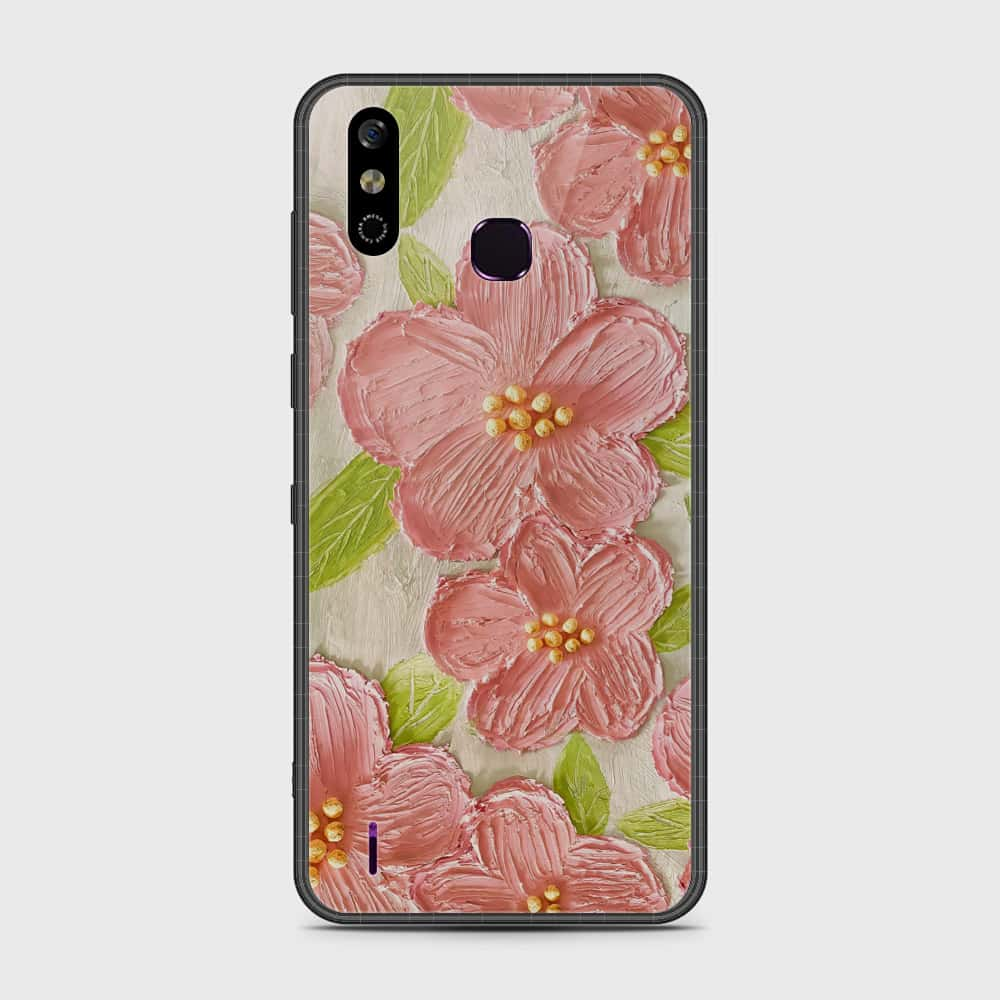 Infinix Smart 4 Cover - Floral Series - Design 9 - Pink & Green - HQ Premium Shine Durable Shatterproof Case