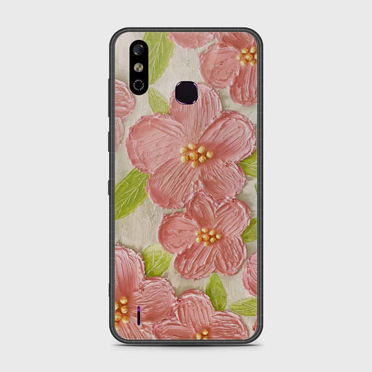 Infinix Smart 4 Cover - Floral Series - Design 9 - Pink & Green - HQ Premium Shine Durable Shatterproof Case